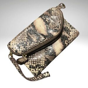 Snakeskin Pattern Clutch Wallet